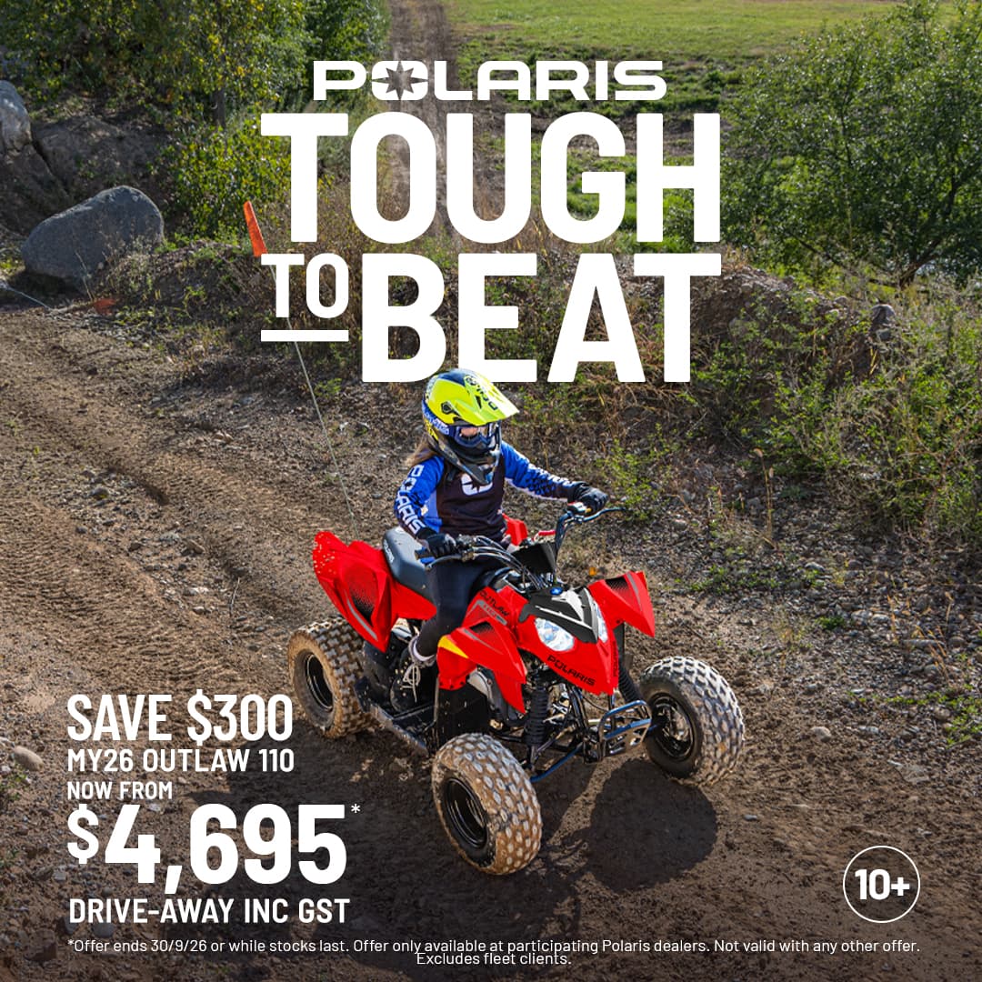 Polaris Tough to Beat September 2026 offer for the MY26 Outlaw 110